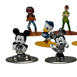 13 Disney Nano Metalfigs Die Cast Figures Mickey Muppets Alice Peter Pan Lot